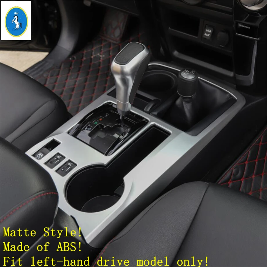 Yimaautotrims авто аксессуары центральной Управление панельная Накладка для коробки передач отделка Подходит для Toyota 4runner 2010- красный ABS углеродного волокна