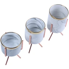 Скандинавский мраморный узор с вазой, керамическая железная художественная ваза, Цвета: розовое золото, серебро, настольный зеленый цветочный горшок, декоративные вазы для дома и офиса