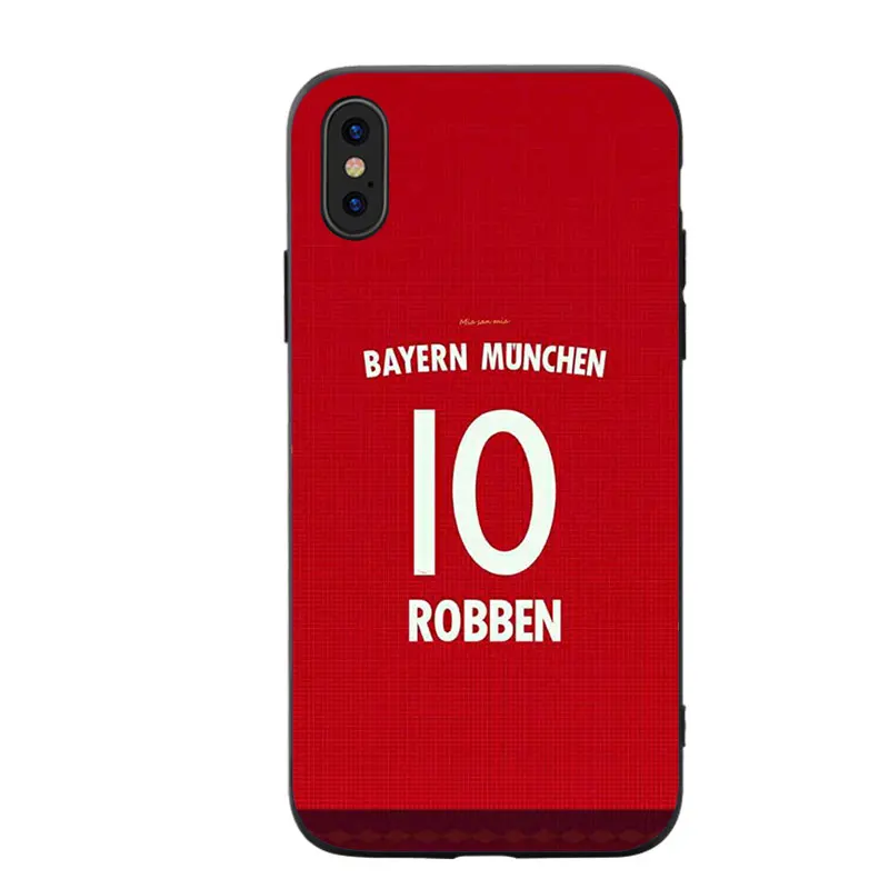 RKQ Bayern Star Jersey стильный мягкий силиконовый чехол для телефона для iPhone 5S, SE 6 6S 7 8 Plus X XS XR 11 Pro Max TPU чехол - Цвет: A1681