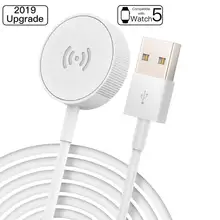 Быстрое зарядное устройство для Apple Watch универсальное для iWatch 1 2 3 4 Беспроводной магнитный дизайн USB интерфейс портативный источник питания
