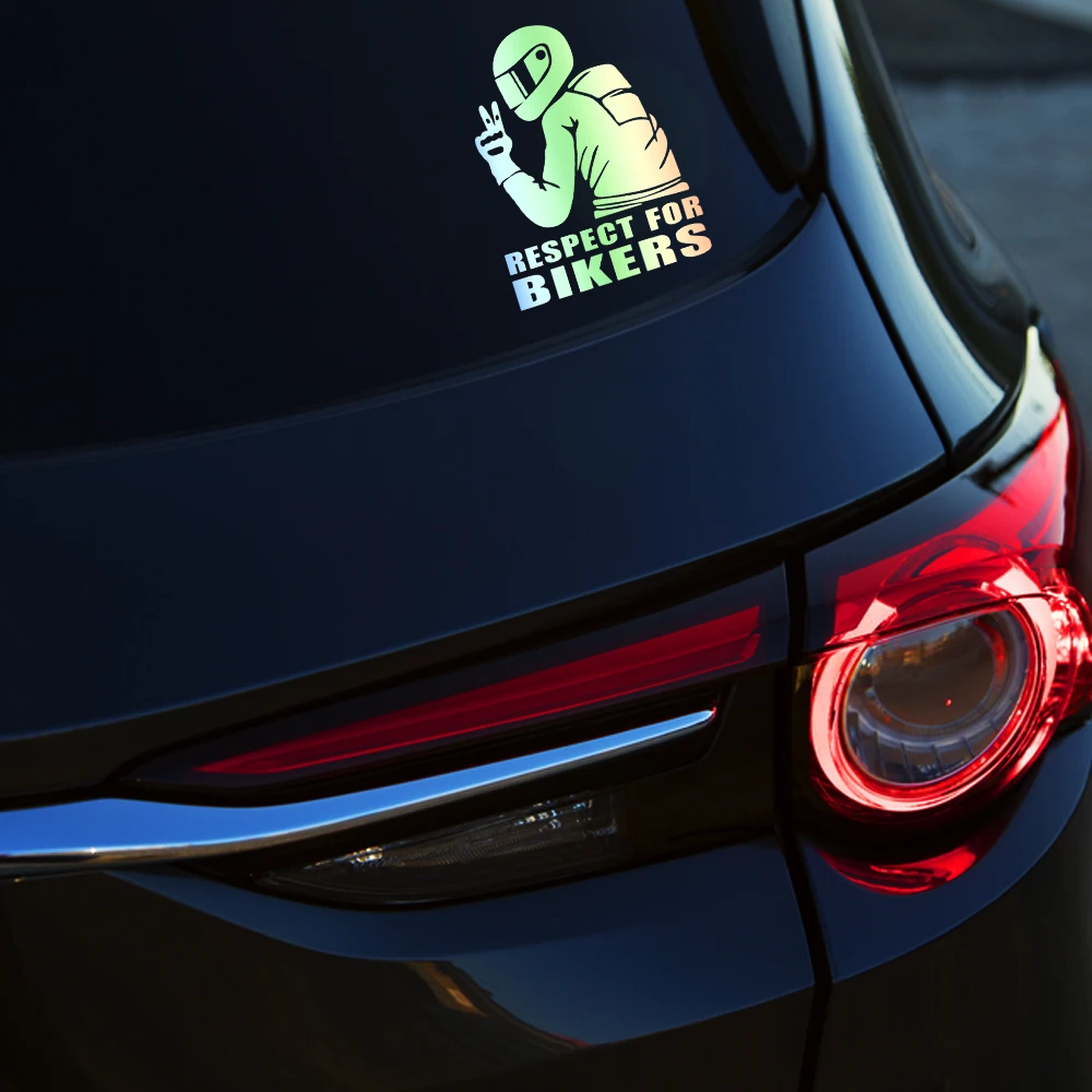 19x14 см мотоциклиста на борт автомобиля Стикеры виниловые наклейки в виде