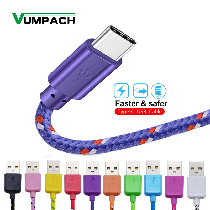 Кабель USB Type C для быстрой зарядки 1 м 2 м 3 м зарядное устройство для huawei p9 p10 p20 mate 10 pro lite samsung S9 S10 Plus s8 Note 9 кабель для передачи данных|Кабели для мобильных телефонов| | АлиЭкспресс