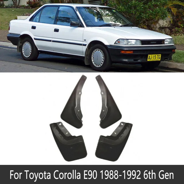 Для Toyota Corolla Altis E90 E100 E120 E130 E140 E170 1988~ Автомобильные Брызговики передние задние брызговики крыло брызговики - Название цвета: E90 1988-1992