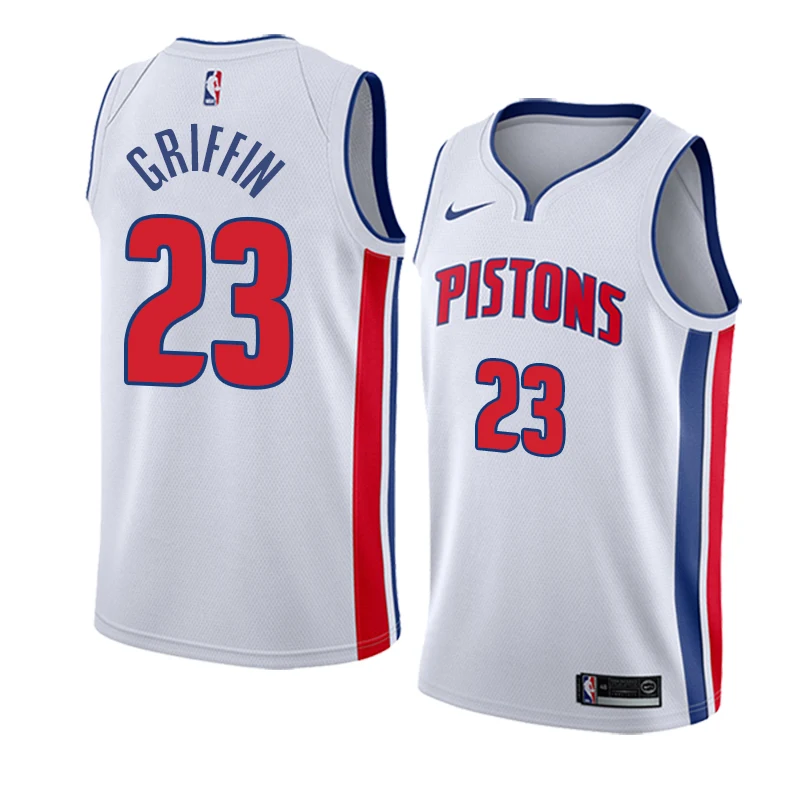 AS PICTURE Мужская баскетбольная майка Detroit Isiah Thomas Andre Drummond Блейк Гриффин Грант Хилл Деннис Родман - Цвет: AS PICTURE