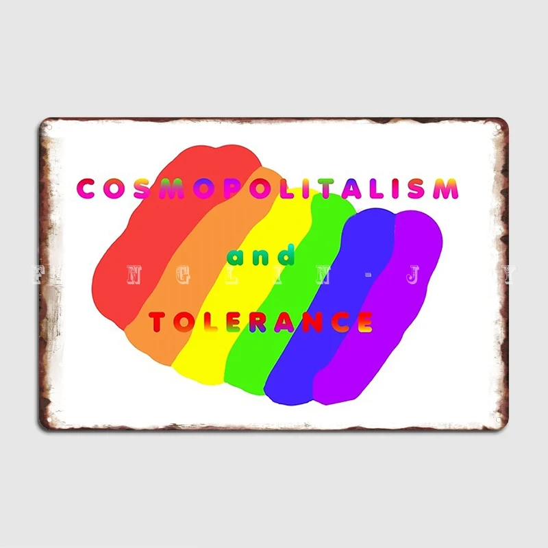 ЛГБТ Радуга космополитизм допуск металлическая вывеска кино КУХНЯ Домашнее