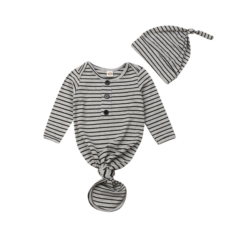 Комбинезон-Пижама для младенцев пеньюар с длинными рукавами, хлопковый спальный мешок, пижамный комплект, домашний наряд для мальчиков и девочек