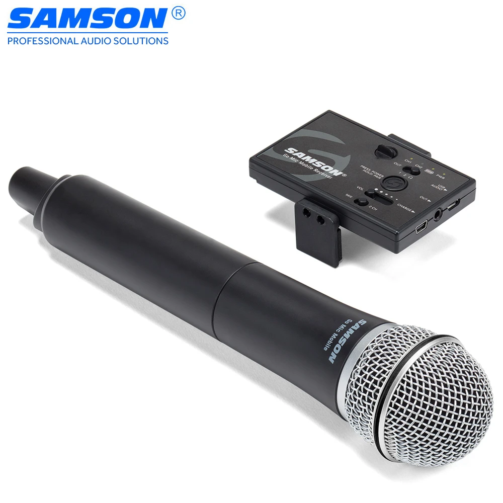 

Original Samson Go Mic Mobile Handheld professional Wireless System Go Mic Mobile wireless microphone system for smartphones