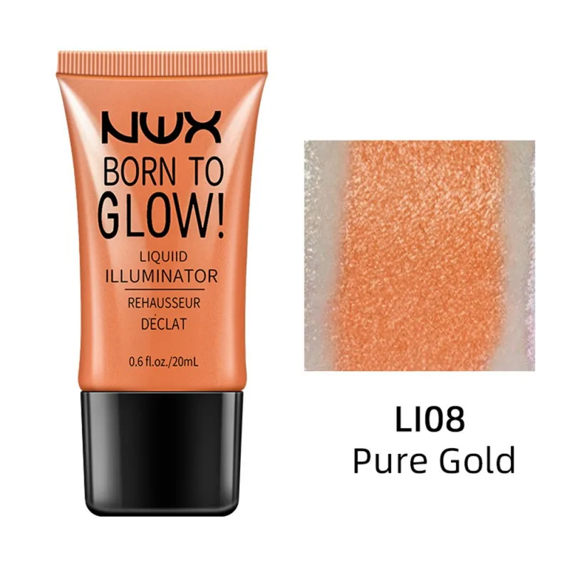 9 Colors Liquid Highlighter Long-lasting Waterproof Brighten Skin Color High Gloss Liquid Bronzers& Highlighters NEW