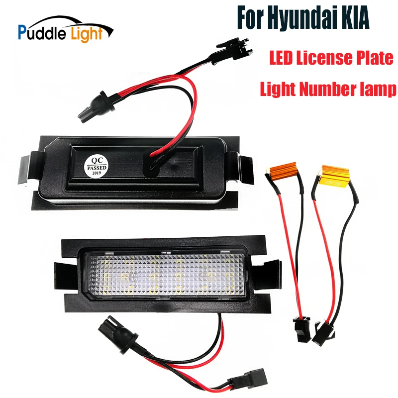 

2pcs Canbus 18SMD Led Number License Plate Light Lamp For KIA PRO C'eed Hyundai I30 GD I30 CW GD I30 5D White Auto Car-Styling