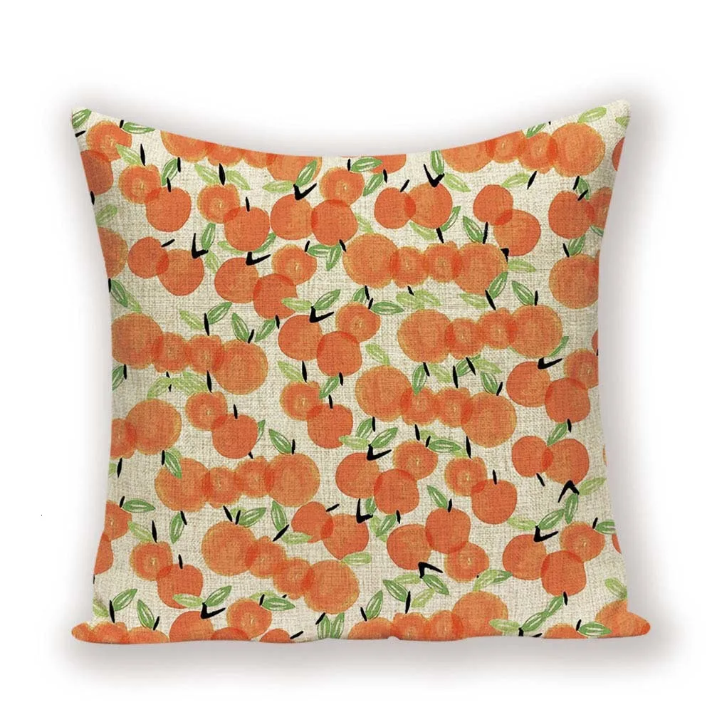 Желтый Ананас наволочка с принтом из мультфильма, домашний декоративный диван-Подушка Чехол Изготовленный под заказ, качественная льняной