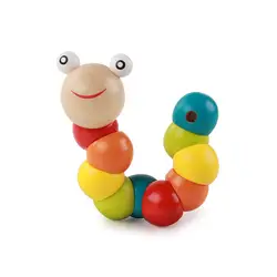 Детская цветная игрушка червь гусеница детские строительные блоки Младенцы Раннее детство обучающая игрушка для детей от 1 до 2 до 3 лет