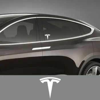 

For Tesla Model 3 S X P100D Car Front Rear Logo Vinyl PVC Sticker Body Trim Decal Motorcycle Auto Modification Decor Accessories