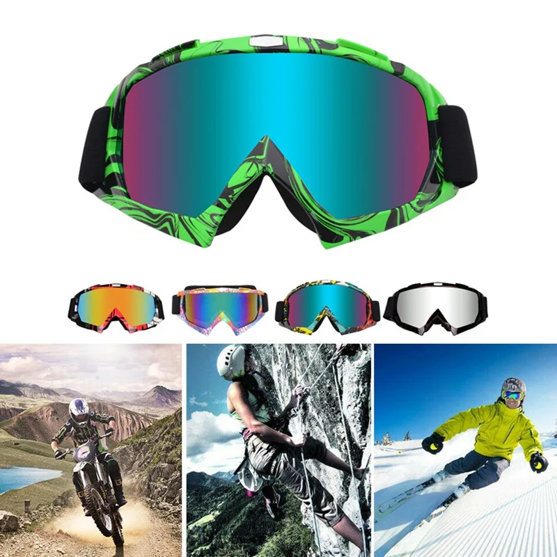 Разноцветные лыжные очки для мужчин и женщин, снежные очки для сноуборда, анти-песочные ветрозащитные дышащие очки для катания на лыжах