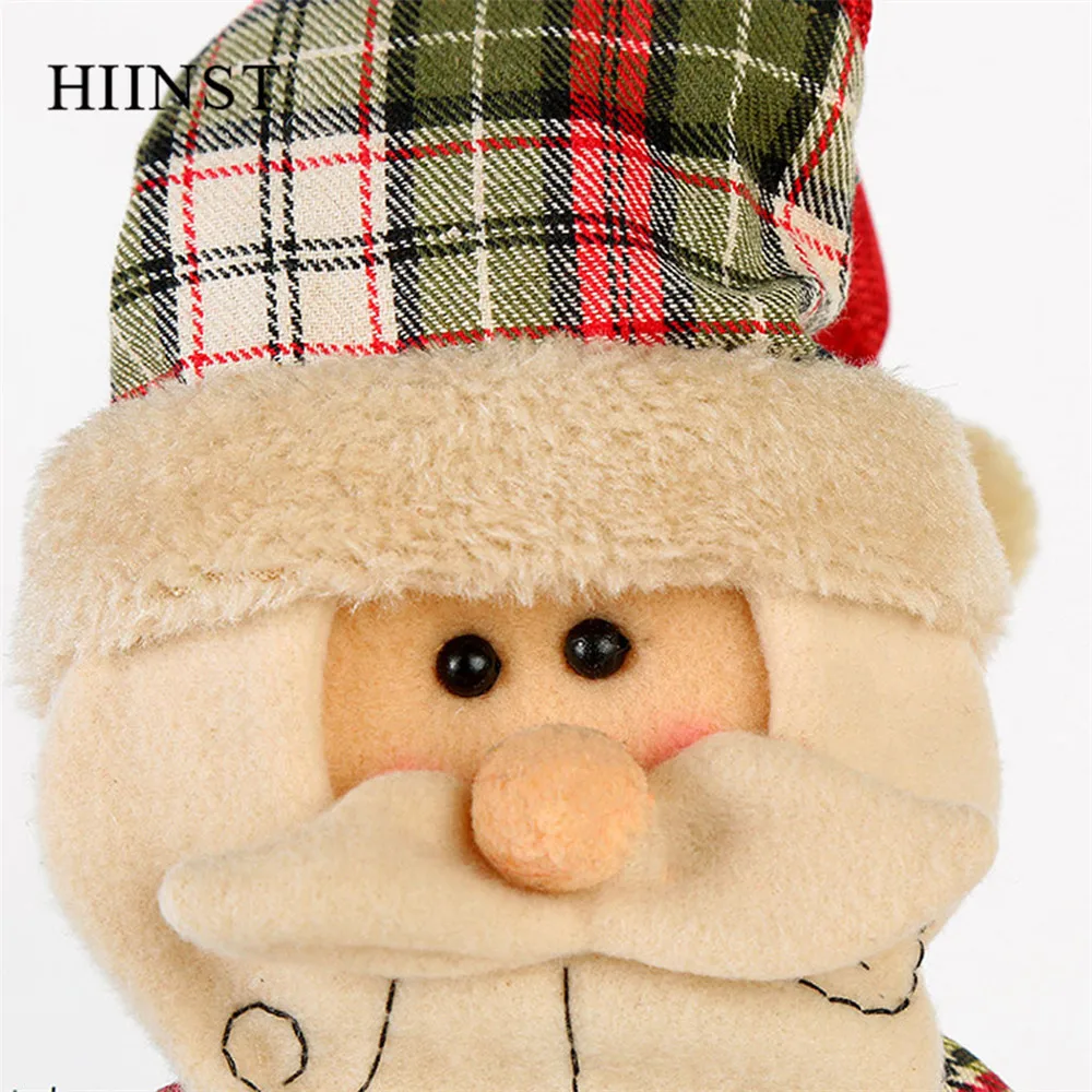 HIINST, Рождественский Декор, детские игрушки, пробка, снеговик, Санта Клаус, большая кукла, орнамент, подвески для детей, подарок, милая хлопковая кукла