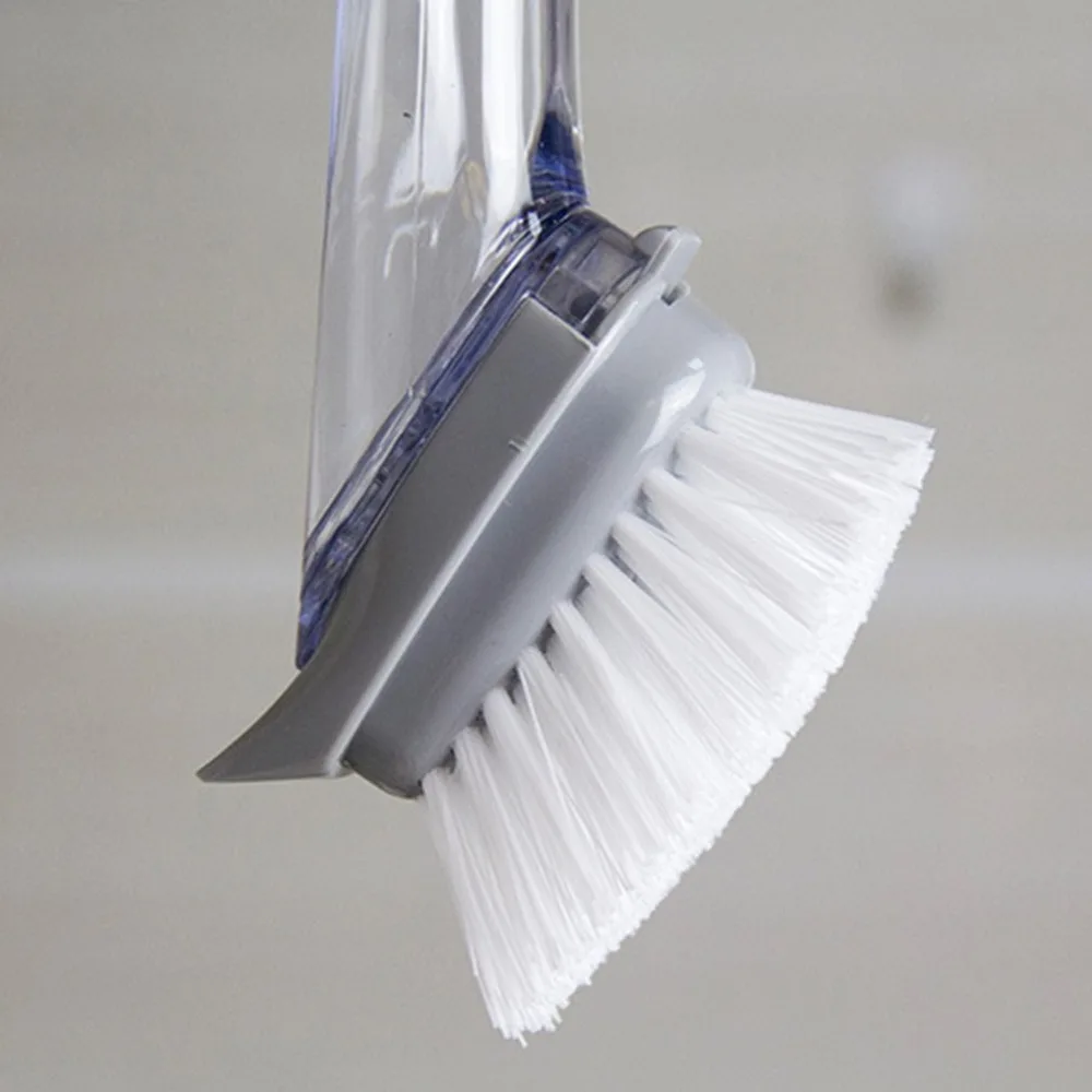 Non-stick Oil Kitchen Pot Brush Sponge Dishwashing Brush Comfortable Grip Odourless Bristles for Dishes Pots Cleaning