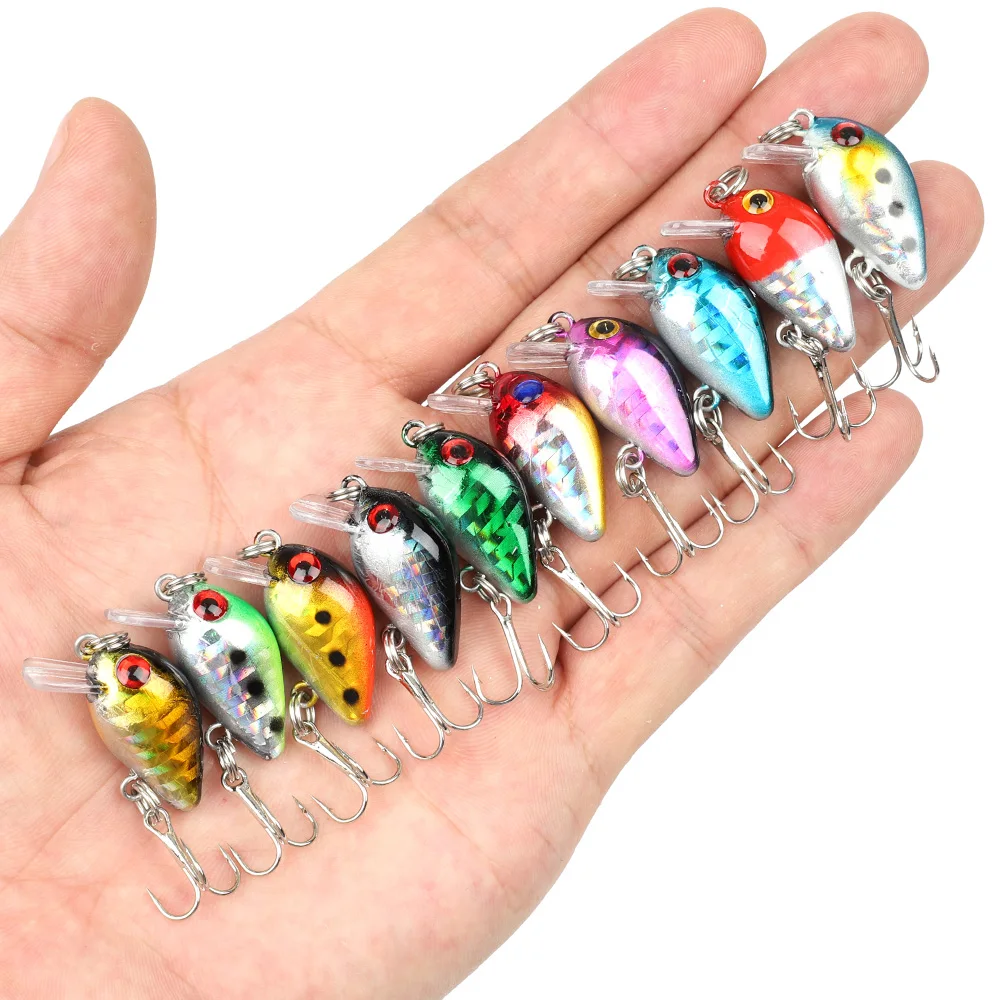 DONQL 10Pcsset Minnow Crank Fishing Lures Artificial Lifelike Plastic Hard Bait Wobblers Topwater Crankbaits Fishing Lure Kit微信图片_20190630112427 (8)