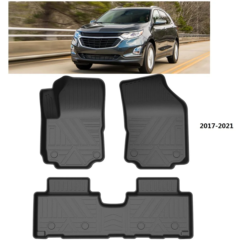 Rubber Car Mat Fit For Chevrolet Equinox 2017 2018 2019 2020 2021 Floor Trunk Mats Carpets Auto