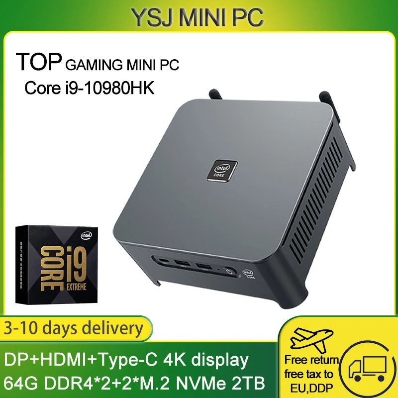 直売早割 I9 Windows Pc Pc Mini Fi Bluetooth Hdmiタイプc 3x4k I9 Core hk世代 2x4 Wi 100h Mini 10 Intel 激安価格 Sekkomon Jp