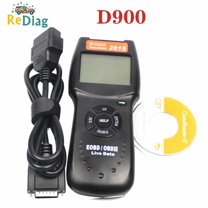 Professional D900 V2015 Obd2 Eobd Car Engine Scanner Diagnostic Fault