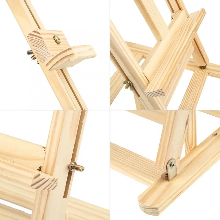 Wood Easel Tablet Table Easel Foldable Display General Purpose Bracket Painting Drawing Holder art stand paint stand