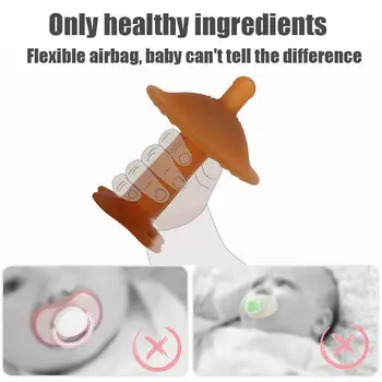 

1pcs Baby Silicone Teether Pacifier Hollow Handle Baby Stick Artifact Bite Bite Molar Weaning Training Safety Grip Baby Pac A9Z1