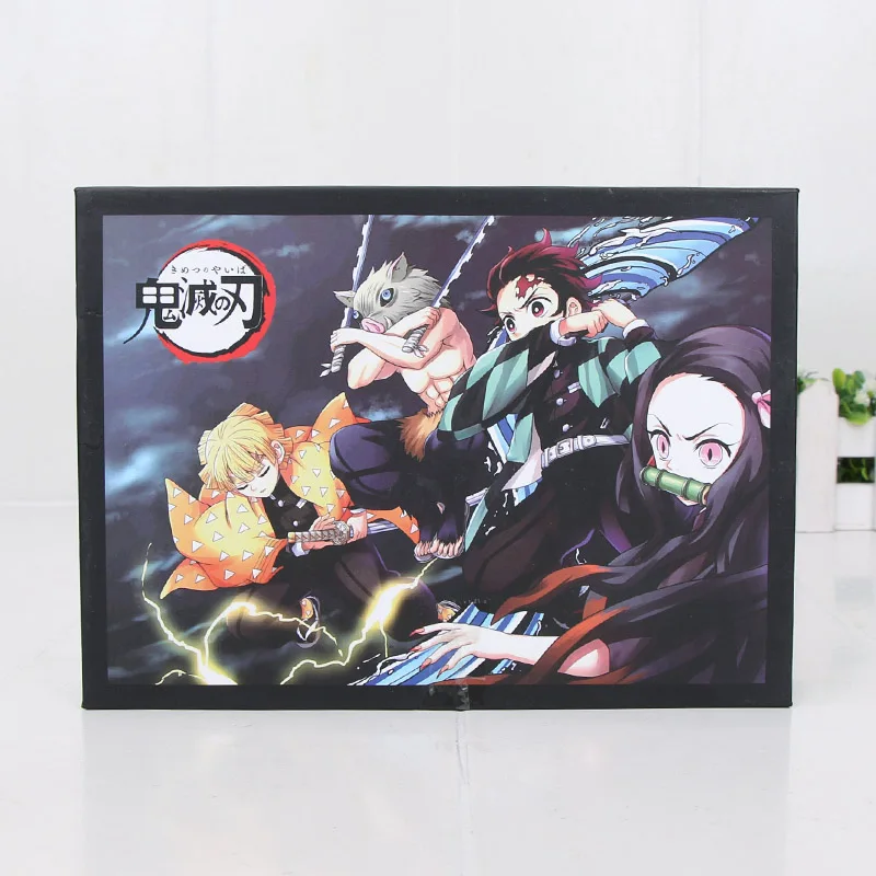 Набор ключей-убийцы демона Kimetsu No Yaiba косплей ожерелье «меч» маска Zenitsu Tanjirou Nezuko Tsuyuri Kanao рождественские подарки - Цвет: 7pcs in box