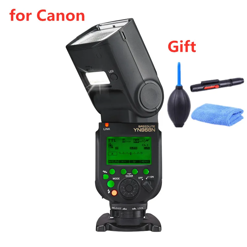 White YONGNUO YN968N Вспышка Speedlite для Canon Nikon DSLR совместимый с YN622N YN560 Беспроводной ttl Speedlite 1/8000 светодиодный светильник - Color: White