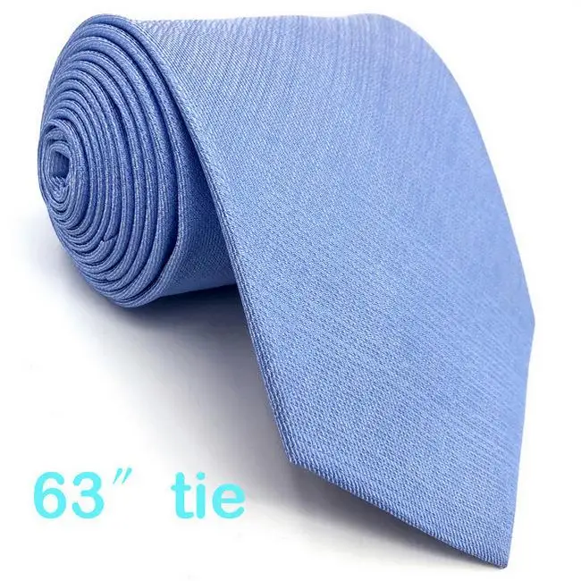 Extra Long Tie Светло-голубые однотонные шелковые мужские галстуки свадебные карманные квадратные Набор Классический X-long Fashion - Цвет: Extra Long Tie