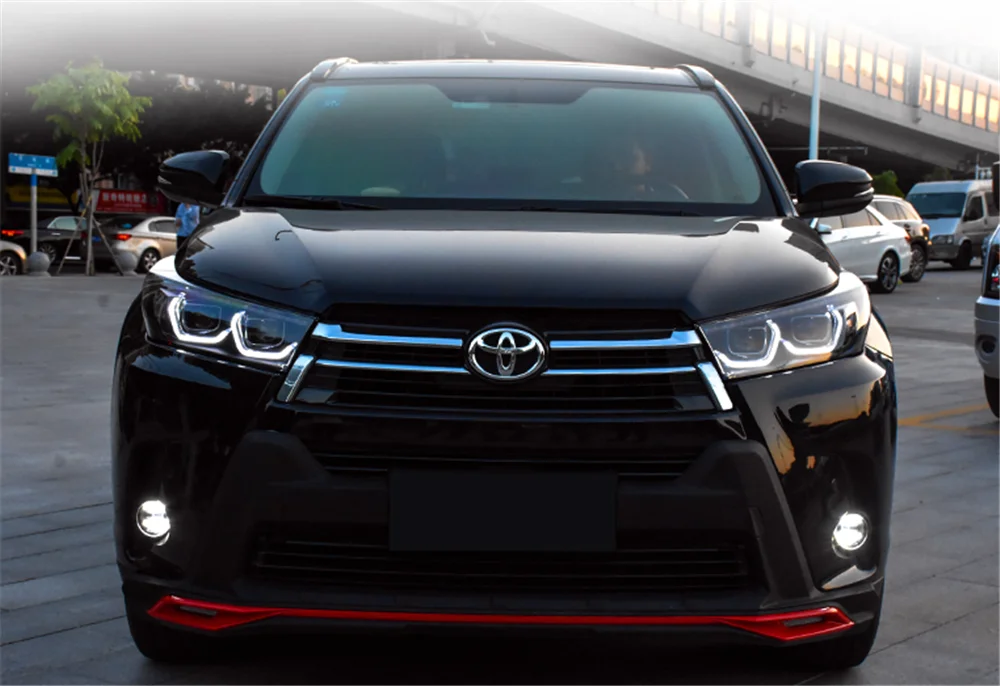 Пара для фары Toyota Highlander 16-19 Highlander светодиодный головной фонарь все светодиодный светильник источник дневные ходовые огни динамический поворот