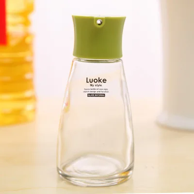 green 170ml Резервуар для масла бутылка приправы соевый соус поставки креативная Бытовая бутылка приправы кухня - Цвет: green 170ml
