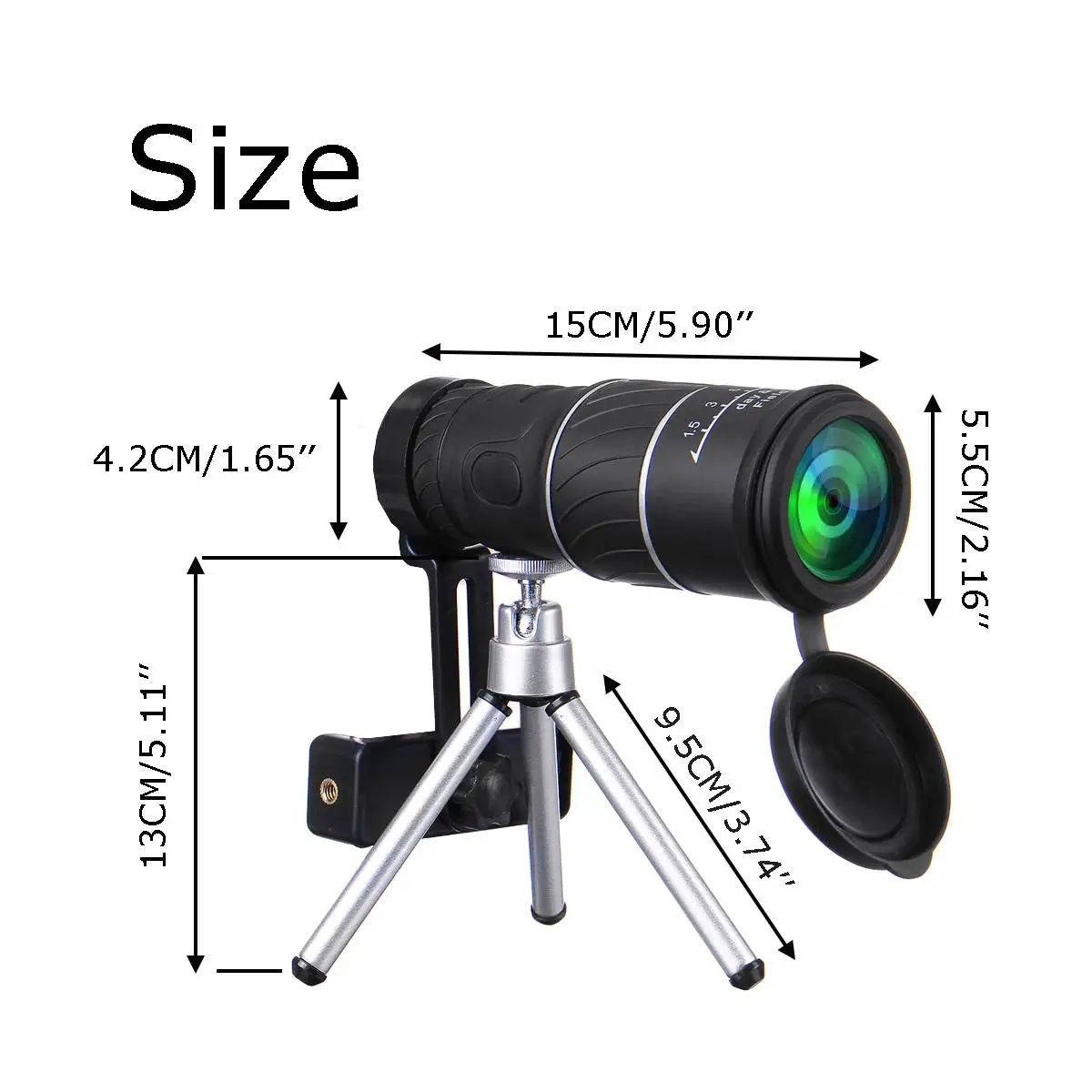 40X60 HD Monocular Telescope+ Tripod+ Clip For Outdoor Camping Hunting Mobile Phone Telescope Monocular Telescope
