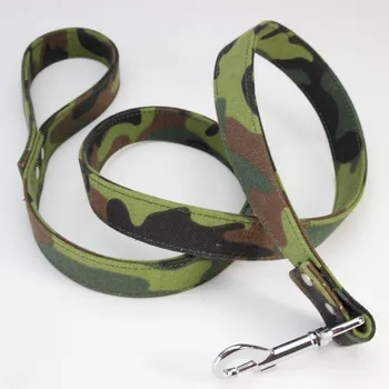 

Papipet New Camo Canvas Double Strong and Durable Large Dogs 120cm Dog Leash Pet Supplies Dog Leash