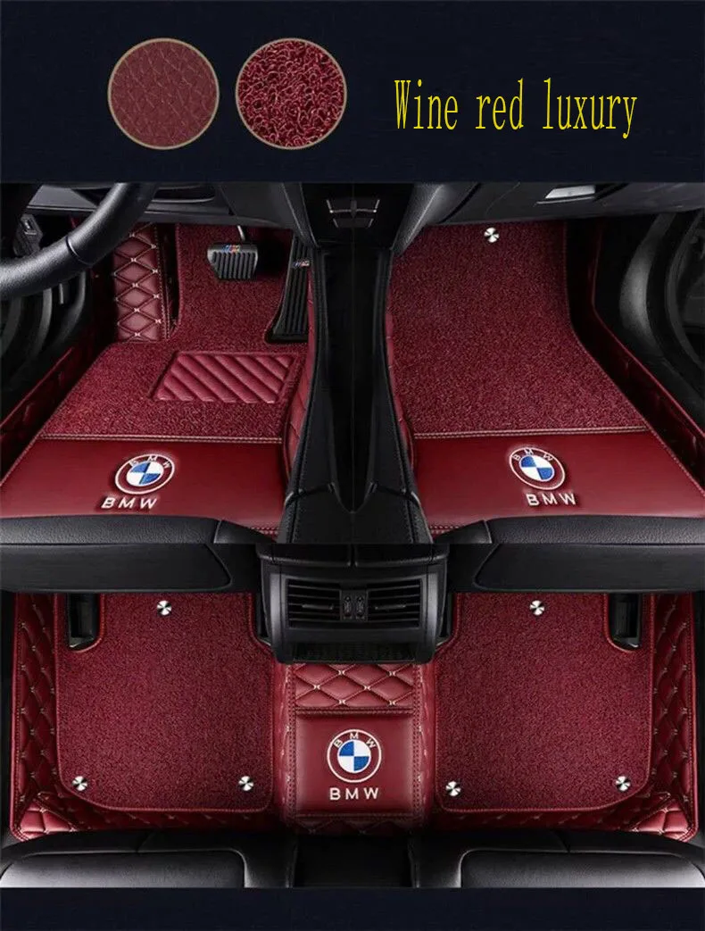 "Car floor mats with Logo/Brand Logo for BMW 5 series E60 E61 520i 523i 525i 528i 530i 535i 540 525D 530d 535D car styling 5D ca