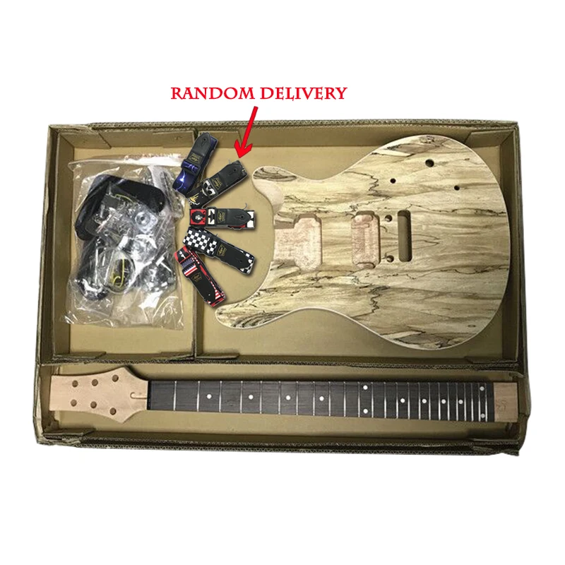 

Unfinished Solid mahogany body DIY PRS Electric Guitar Kits With All Hardwares