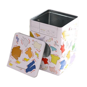 

Color Washing Machine Iron Box Portable Washing Powder Box Iron Can Storage Box Storage Bucket Rust Prevention