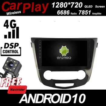 

Qled 1280*720 Screen Car Android 10.0 Player for Nissan Qashqai 2013 2016 Automotive Carplay Bluetooth GPS Radio Head Unit