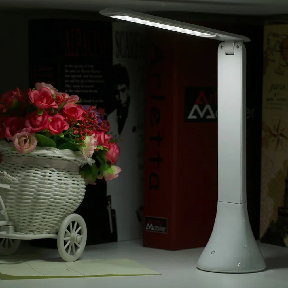 

Superior USB Rechargeable Touch Sensor LED Desk Table Light Dimmable Foldable Lamp LED Reading Light Table Lamp Stylish