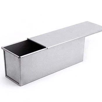 

Bakeware Aluminized Steel Loaf Pan with Cover, 13 x 4.4 X4.6 Inch, Nonstick & Quick Release Coating(Silver)
