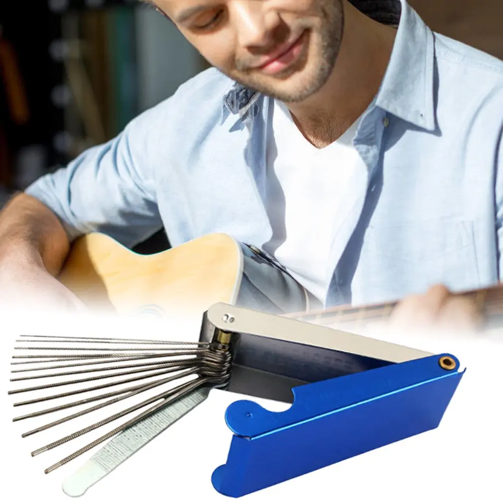 Инструмент для настройки гитары гайка паз полировка файл струны слот Круглый