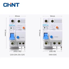 Special Offers Protector de fugas CHINT 1P + N 2P serie NBE7LE peque�os disyuntores tipo C Protector de cortocircuito 16A 20A 25A 32A 40A 63A