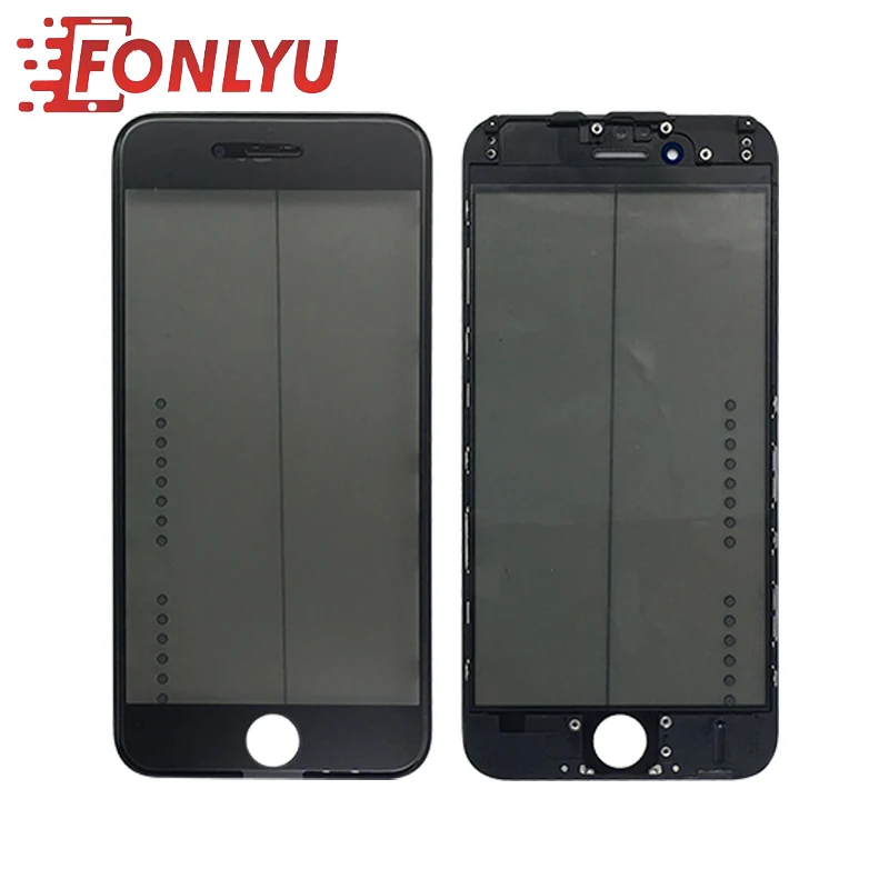 

4 in 1 Front Screen Outer Glass Lens with Frame OCA+Polarizer for iphone 6 6P 6S 6SP Glass Replacement (High Quality)