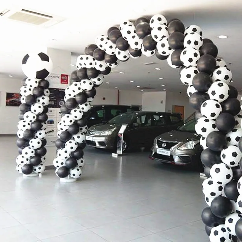 50/100 шт латексные шары в виде футбольных мячей футбольный шар белого цвета декоративные воздушные шары игрушки для детей, подарок на день рождения