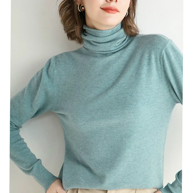 Кашемировый пуловер для осени и зимы облегающий вязаный свитер с заниженной