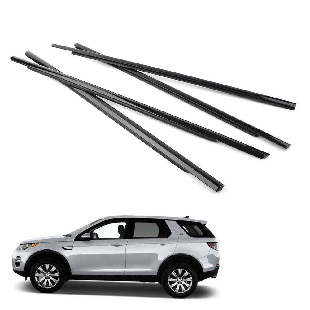 4pcs Car Weatherstrip Window Moulding Trim Door Seal Belt Molding For