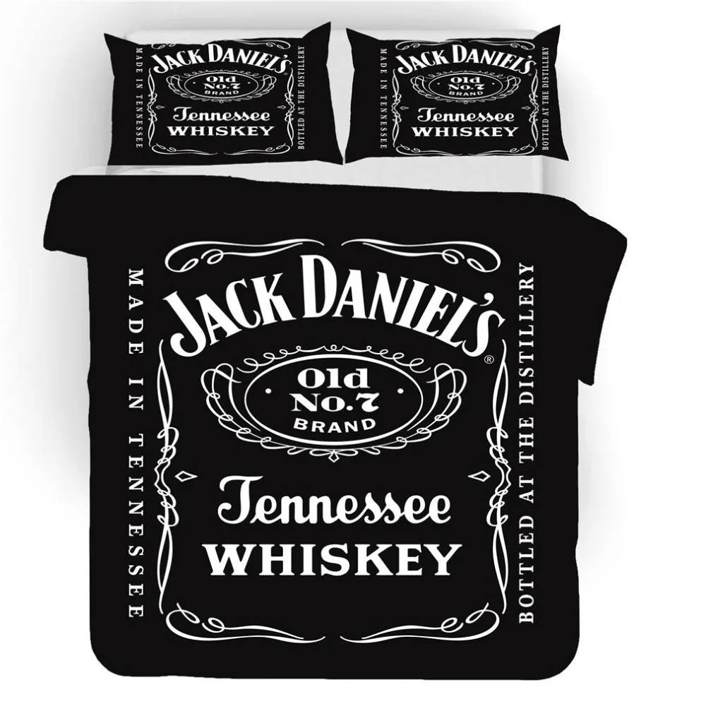 Musolei Jack Daniels 3D комплект постельного белья, пододеяльник королевского размера, пододеяльник, пододеяльник, набор вина, бренди, Текстиль для дома, кровати Q39
