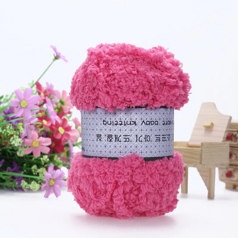 5pc Colorful Wool Yarn Crochet Sweater Blanket Soft Smooth Yarn for Baby Hand Knitting Hat Scarf Socks DIY Needlework Hot