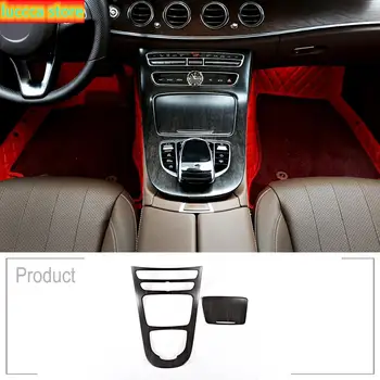 

For Mercedes Benz W213 E Class , ABS oak wood color center console Panel, gear shift Panel frame cover frame, stickers 2 PCs