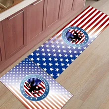 Национальная эмблема Флаг США Орел оливковый лук 2 шт. коврик для кухни под питомцем миска для воды еды коврики для