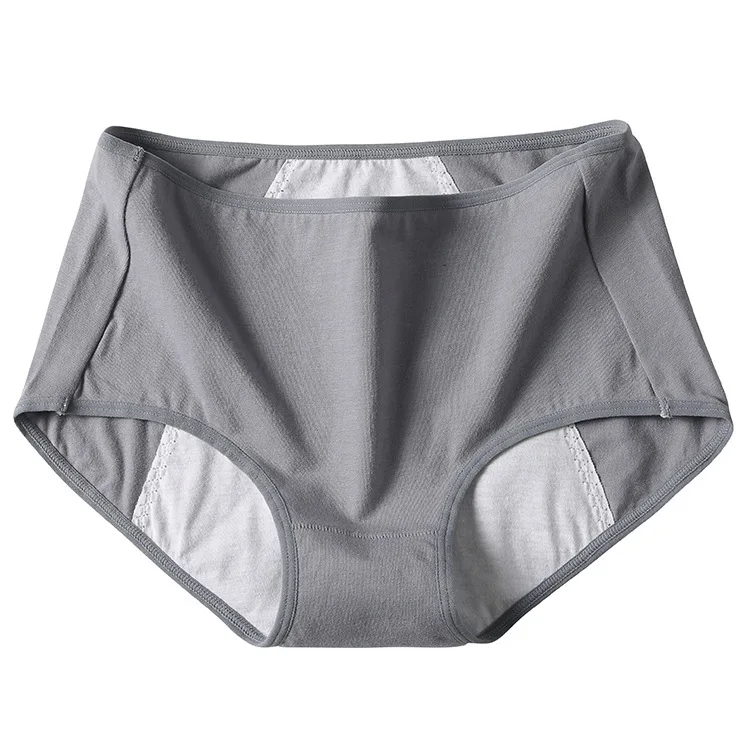 3 шт., Ropa Interior Femenina, трусики, герметичные, водонепроницаемые, одноцветные, простые и удобные, антибактериальные, дышащие, средние