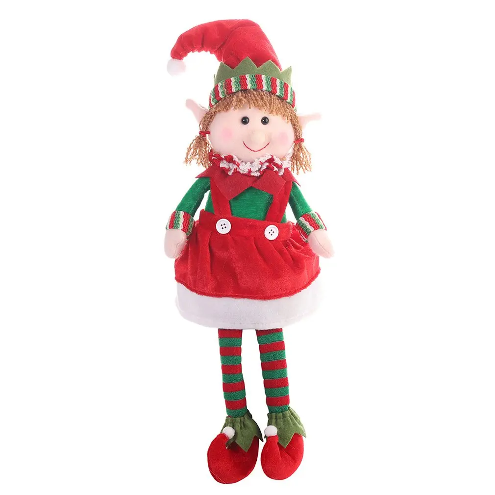 

Christmas hanging legs Elf sitting posture doll Elf doll children Christmas gift decoration room decoration